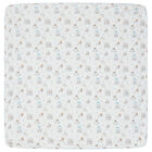 Baby Boys White & Blue Carousel Blanket, 1, hi-res